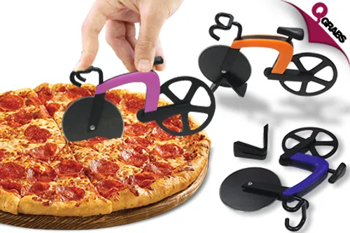 From QR25, Slice It Up with Bicycle Pizza Cutters - Choose from Three Fun Colors! (Up to QR120 Value)